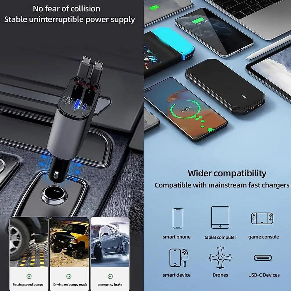 Viral Retractable Car Charger