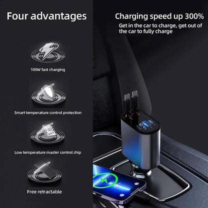 Viral Retractable Car Charger